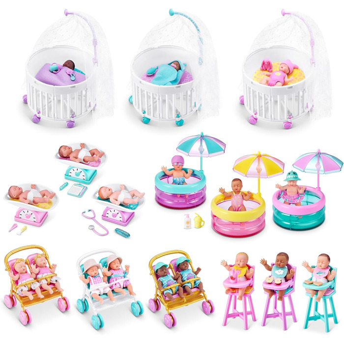 Від ZURU, колекційна капсула-сюрприз, іграшка для дівчаток, реалістичний міні-немовля, ігровий набір та аксесуари, серія 2, 5 Surprise My Mini Baby Series 2