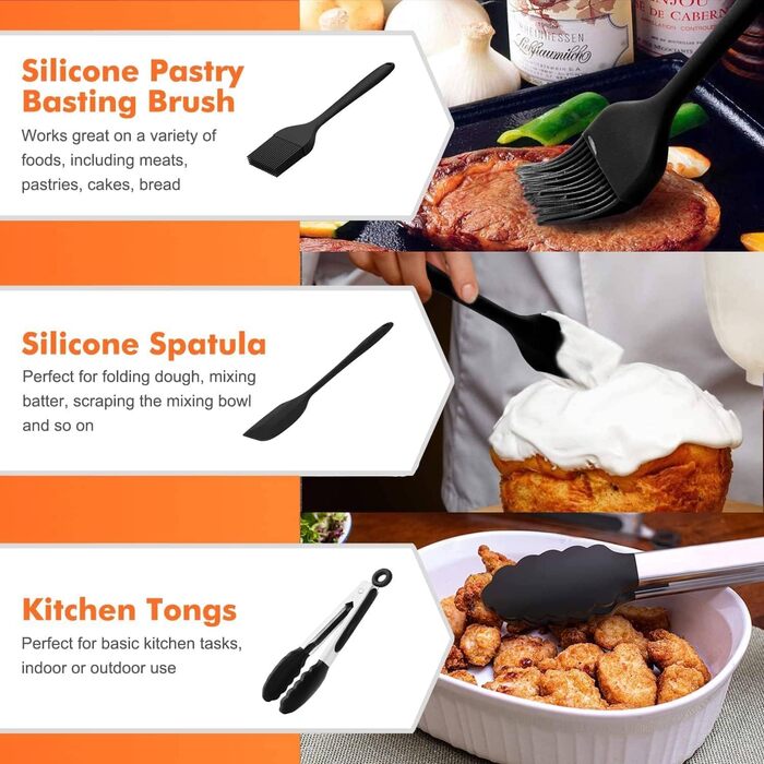 Аксесуари для фритюрниці HASA zone 10 шт., аксесуари для фритюрниці підходять для Philips COSORI Ninja Cecotec ProfiCook KLAMER Princess Tefal і всіх фритюрниць 4.7 л, 5.5 л, 6.4 л, 7.3 л, 8 л, 9 л