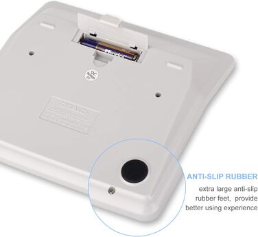 Калькулятор OSALO з великими кнопками, надзвичайно великий дисплей, 12-розрядний настільний калькулятор, офісний калькулятор (OS-200ML) світло-блакитний