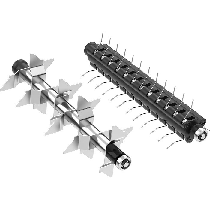 В-1 Електричний Вертикуттер (1400 Вт, глибина обробки -12-8-4 мм, ширина обробки вертикуттера/аератора 310/290 мм, кількість ножів 8 шт., кількість зубців 45 шт., у комплекті ролики з ножами та аератором), 1431 2-