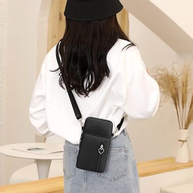 Жіноча сумка через плече DuoLmi невелика, жіноча сумка через плече, нейлонова міні-сумка для мобільного телефону невелика сумка че