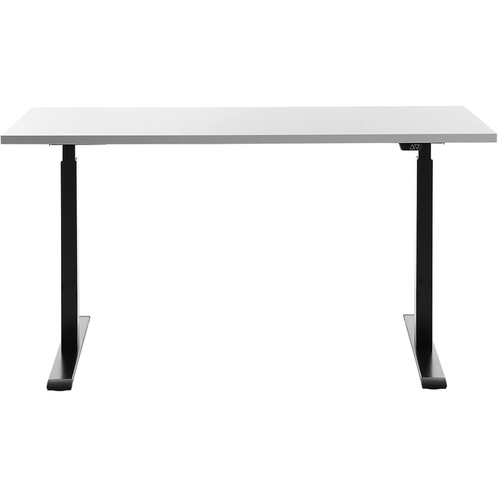 Регульований по висоті письмовий стіл Topstar E-Table, дерево, 140x60 см, чорний/білий, сучасний стиль