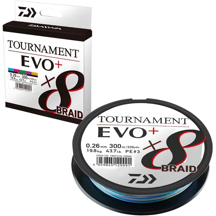 8 Braid EVO 0.26mm 300m MC, 8 Braid EVO 0.26mm 300m MC