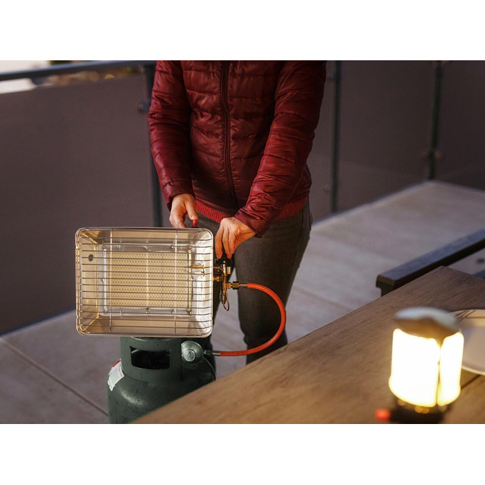 Промисловий інфрачервоний обігрівач ROTHENBERGER з п&39єзозапальником, пропановим шлангом 0,5 м та регулятором тиску 37 мбар Газовий інфрачервоний обігрівач Насадний обігрівач **Підходить лише для французьких газових балонів**