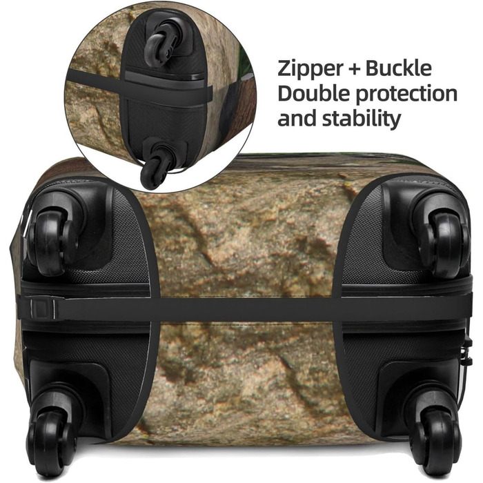 Чохол для валізи Єнот, еластичний захисний чохол від подряпин та пилу, чорний, розмір 90