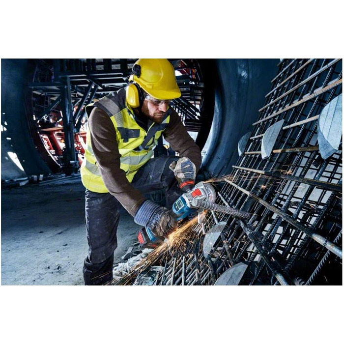 Акумуляторна кутова шліфувальна машина Bosch Professional BITURBO GWX 18V-15 SC (диск Ø 125 мм, кріплення X-LOCK, модуль підключен