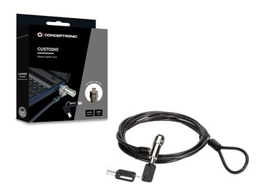 Замок для ноутбука з ключем, нано-слот, кабель 1,8 м, 02BN