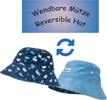 Шапочка для купання Playshoes для хлопчиків із захистом від ультрафіолету, розмір 53, кит