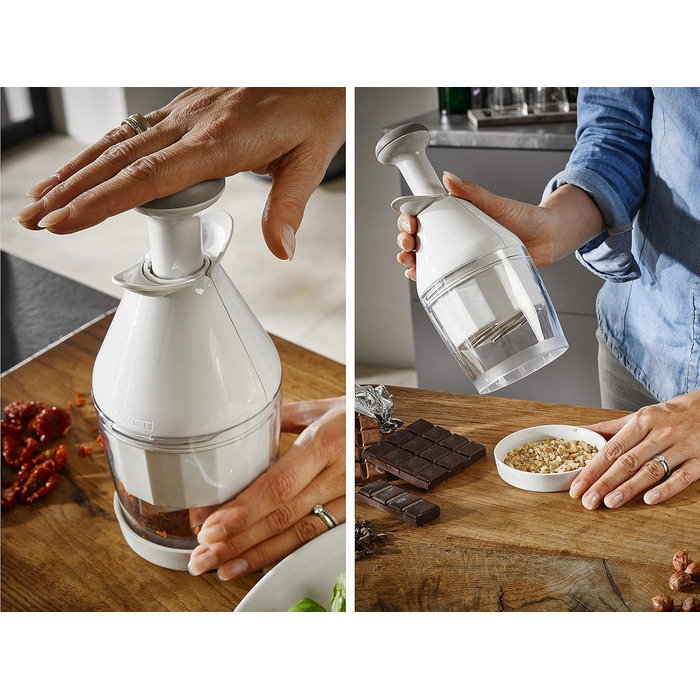 Для легкого подрібнення продуктів, подрібнювач з автоматичним ротором, подрібнювач цибулі в практичному виконанні, серія ComfortLine Hacker Comfort & Clean