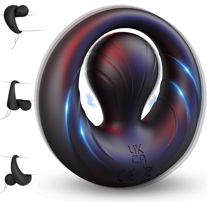 Вібраційне кільце для пеніса, секс-іграшка для чоловіків Extreme - силіконові кільця для пеніса з регульованими намистинами на 360, секс-іграшка для чоловіків Solo, кільця для яєчок з 10 режимами вібрації, еротична секс-іграшка для пар