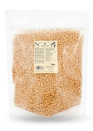 Веганські протеїнові хрусткі кульки без додавання цукру KoRo - Pea Protein Crispies, 1 кг