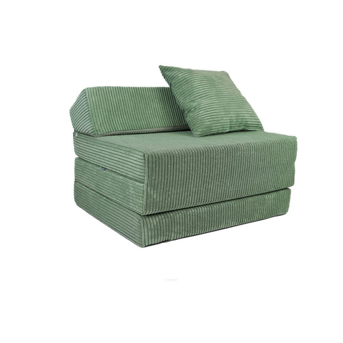 Розкладний матрац 200x70x10 см з узголів&39ям та подушкою Розкладне гостьове ліжко для дитячих кімнат та кемпінгу, матрац з пінопласту Портативний розкладний матрац Розкладний вельветовий матрац Світло-зелений