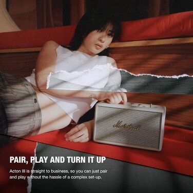 Колонка Marshall Acton III, бездротова, кремового кольору