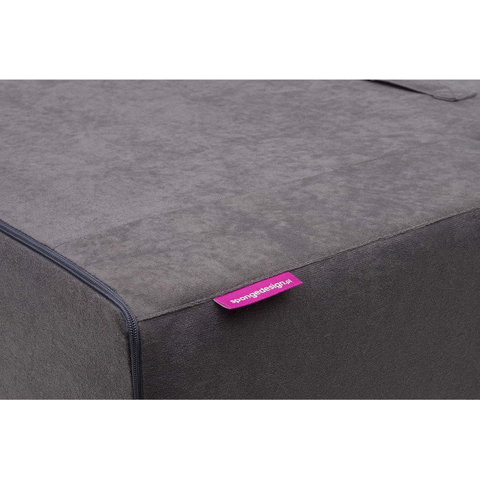 Дитяче крісло для дітей віком від 2 років - Міцне, зручне, виготовлене з пінопласту, з ручкою та кишенею - Знімний чохол, який можна прати - Подарунок на день народження для дівчаток та хлопчиків - Червоний