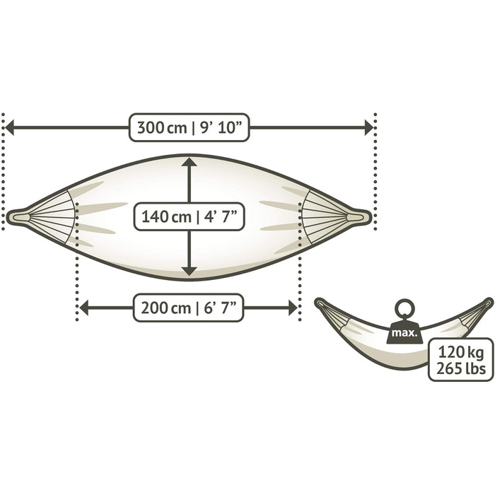 Класичний одномісний гамак з фіолетової бавовни