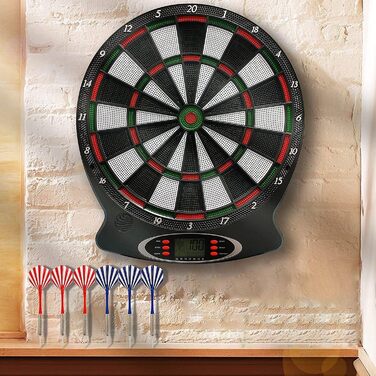 Електронна мішень для дартсу, Електронна мішень для дартсу з 12 дротиками та 30 змінними наконечниками, Електронна мішень для дартсу з голосовим керуванням та РК-дисплеєм, Мішень для дартсу на батарейках, Електрична мішень для дартсу, Нова версія