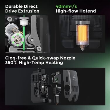 Комбінований 3D-принтер Creality K2 Plus, багатоколірний друк із CFS, швидкість друку 600 мм/с, повністю автоматичне вирівнювання,