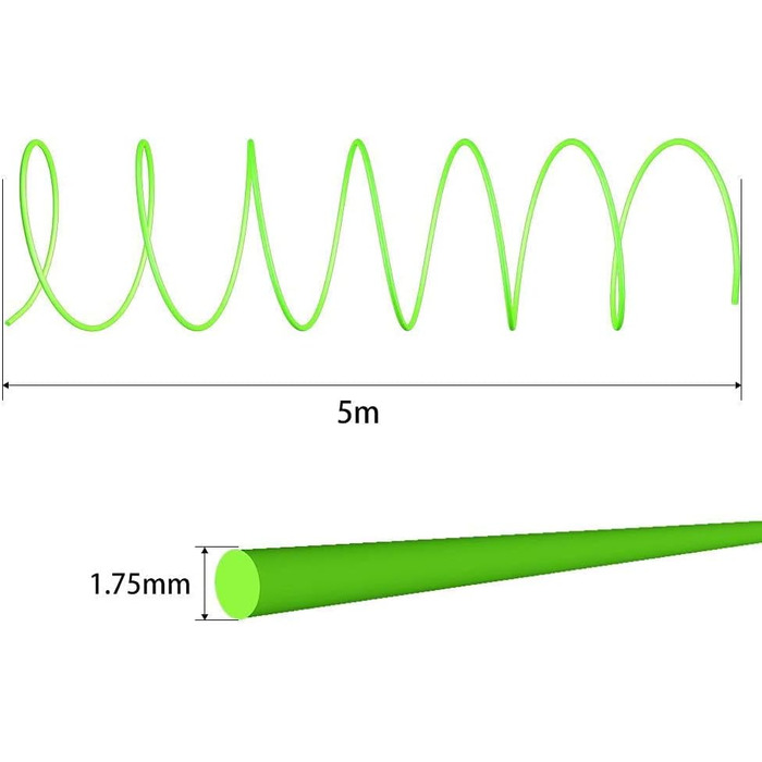 З 25 флуоресцентними кольорами кожен 5M, 3D Printer Pen Filament Filament High Precision Diameter, 3D Pen Filament 1,75 mm Pack, 3D Pen Accessories PLA