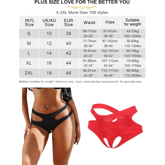 Жіночі стрінги ohmydear, чорні, еротичні, з вирізом спереду, розмір M