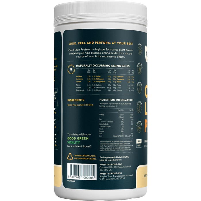 Гороховий протеїновий порошок Natural 1 кг