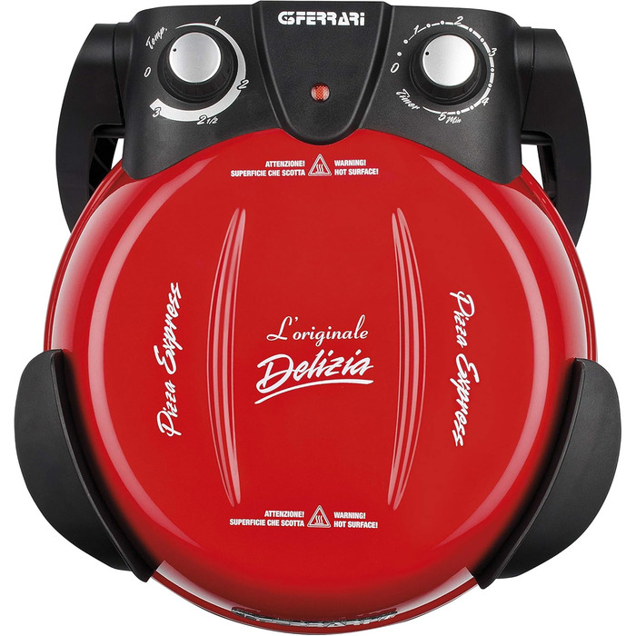 Піца Outdoor Pleasure, піч для піци, 1200 Вт, 400C, червона, 3 Ferrari G10006