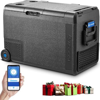 Компресор Cool Box 48L, 12/24V і 100-240V Cool Box електричний -20C до 20C, Cool Box автомобільний з підключенням USB, надійний ко