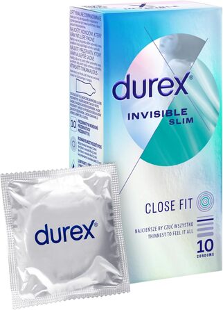 Презервативи Durex Invisible ультратонкі Close Fit, 10 шт