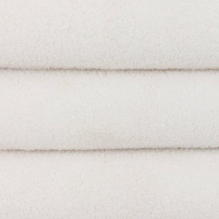 Пуф для зберігання Giulia, біла тканина букле, Ш 59 x Г 45 x В 40 см Для вітальні, спальні, коридору, комоди