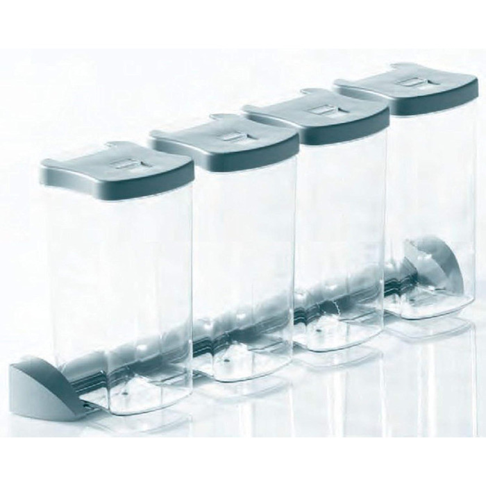 Система контейнерів для зберігання SO-TECH, комплект контейнерів для зберігання DISPENSA/Аксесуари для високої шафи Nobilia, висувна аптечна шафа, комплект із 4 контейнерів для зберігання