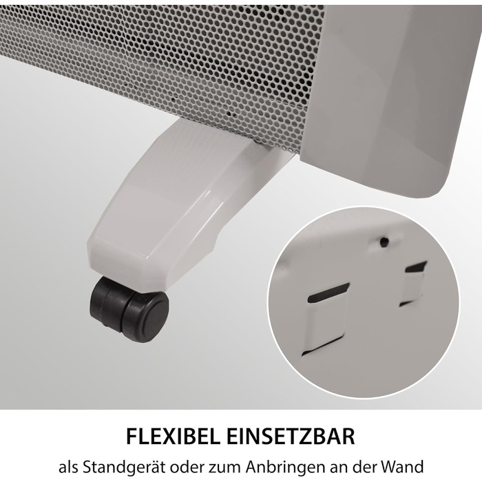 Інфрачервоний обігрівач Syntrox White Glimpa Радіаційний обігрівач Інфрачервоний обігрівач, ефективне опалення приміщення, захист від перегріву, швидкий розподіл тепла, захист від бризок