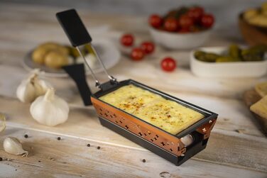 Набір раклетів KUHN RIKON Candle Light Mini Swiss Cross, мідь, сковорода-гриль з антипригарним покриттям, з мідним мотивом Swiss Cross