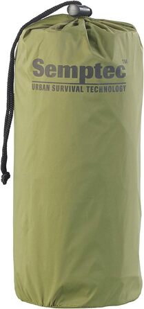 Надувний матрац Semptec Urban Survival Technology для кемпінгу надлегкий надувний матрац для вулиці з мішком, швидке надування, зелений (килимок для сну, кемпінговий килимок, надувний пляжний килимок)