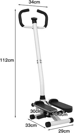 Міні-степер для домашнього використання, гідравлічний велотренажер з еспандерами та РК-дисплеєм, тихий та стабільний, тренування для ніг, рук та сідниць