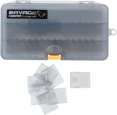 Набір для приманки Savage Gear 21,4x11,8x4,5 см Tackleboxen Lurebox 4 Smoke Combi Kit - 3 коробки для різьблення