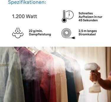 Паровий випрямляч Braun QuickStyle 5 GS5011PU, технологія Dual FreeGlide 3D, технологія FastSteam, відпарювач, пара 22 г / хв, рез