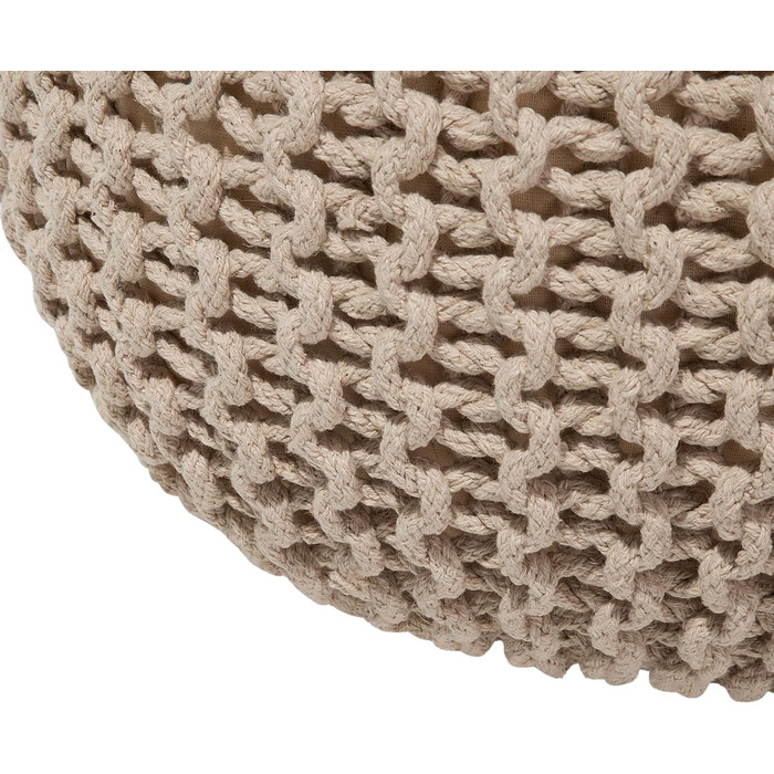 Практичний пуф Вовняний 40x25 см Бежевий Conrad