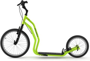 Самокат YEDOO Mula - до 150 кг, самокат з пневматичними шинами 20/16 - для дорослих, самокат з підставкою і регульованим кермом, с