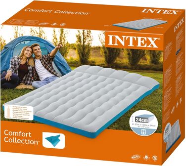 Надувний матрац Intex Camping Mat, California King 127x193x24 см