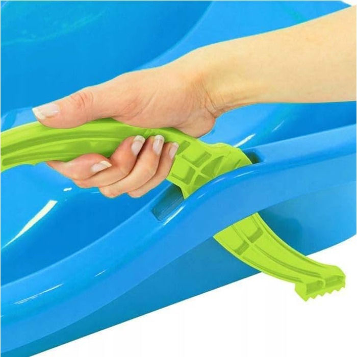 Санки BirnePower Race S пластикові з гальмом, 79 см сині