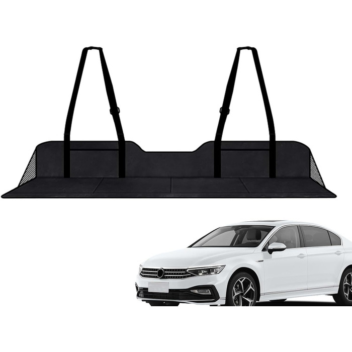 Матрац-подовжувач заднього сидіння автомобіля Матрац для кемпінгу Складаний матрац для заднього сидіння Подовжувач заднього сидіння Подовжувальна панель матраца заднього сидіння з сумкою для зберігання для вантажівок, риболовлі, кемпінгу, чорного кольору