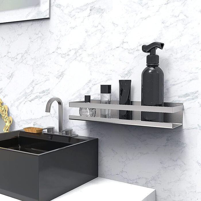 Душова полиця Bestdon без свердління, самоклеюча душова корзина, душова полиця з нержавіючої сталі SUS 304, полиця для ванної кімн