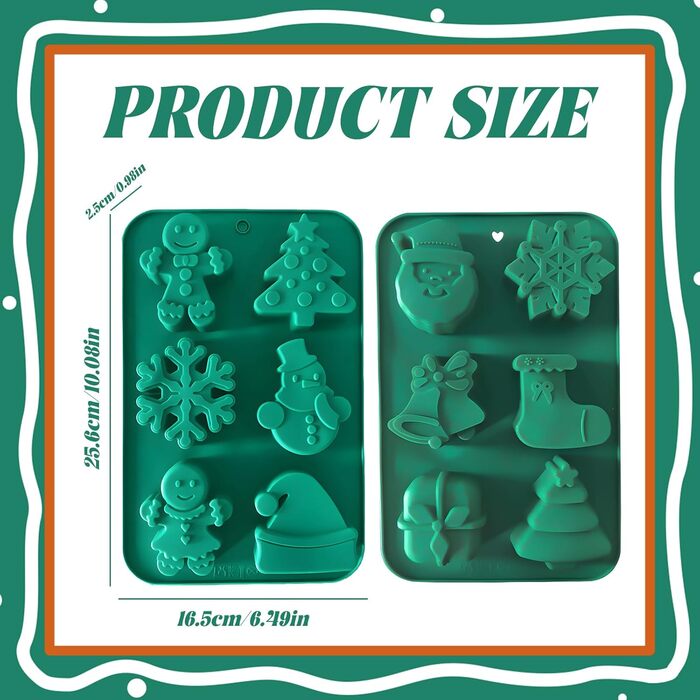 Силіконова форма з 2 елементів для випічки різдвяних тістечок Mein HERZ