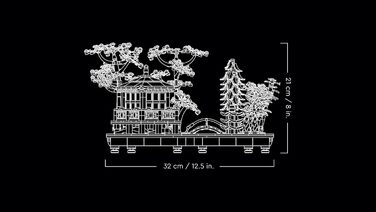 Конструктор LEGO Icons 10315, Дзен-сад "Сад Тиші", 1363 деталі