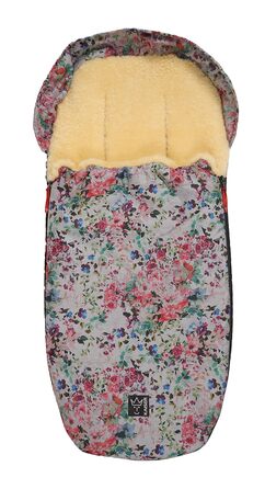 Муфта для ніг з овчини Ленні, квітково-сіра