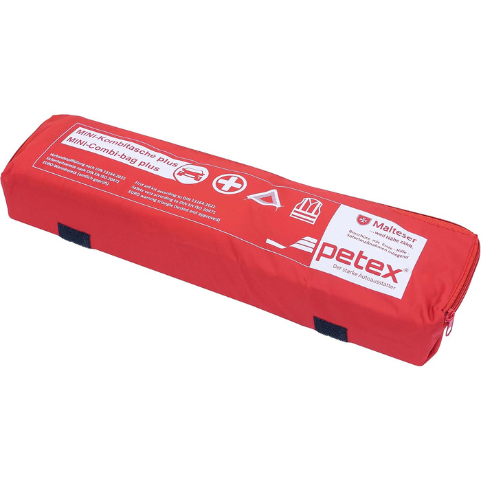 Комбінована сумка на липучці з трикутником євро, аптечкою та захисним поясом, червона, 43999712