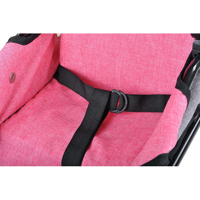 Коляска для ляльок Ruby-Jeans Сіра коляска для ляльок, 51 x 37 x 64 см, 63122 63122