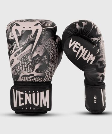 Боксерські рукавички Venum Dragon&39s Flight 12 oz чорні/пісочні