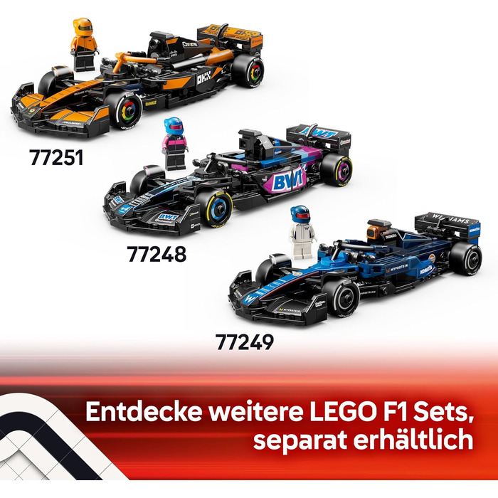 Конструктор LEGO Speed Champions Mercedes-AMG F1 W15 Racing Car 77244, 267 деталей, перегонова тематика