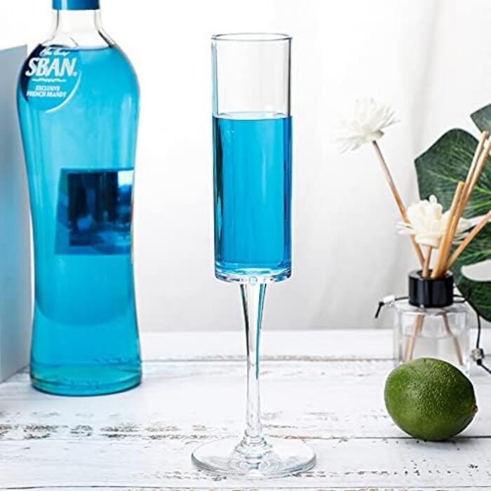 Набір з 8 акрилових фужерів для шампанського, 170 мл, небиткі келихи для шампанського, одноразові келихи для шампанського, елегант