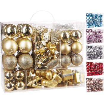 Набір різдвяних кульок 77 шт BRUBAKER